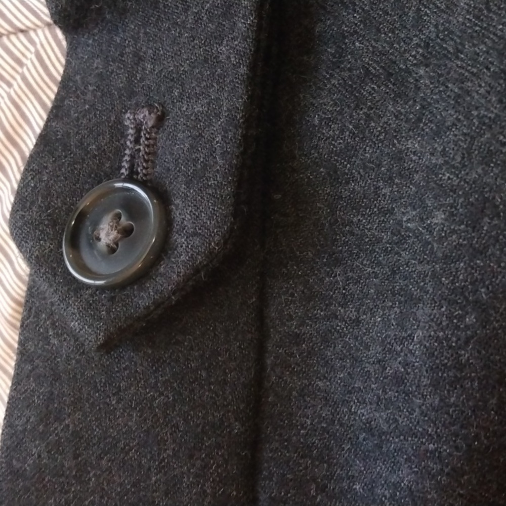 Lauren Ralph Lauren Gray Flannel Wool Pants 39* - 27.75 - Picture 5 of 13